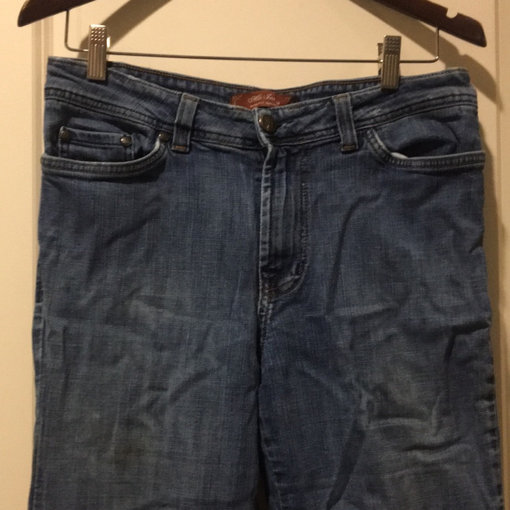 Mu Jeans womens Authentic Dungarees straight leg has stretch Size 14